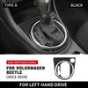 Настоящее мягкое углеволокно для Volkswagen Beetle 2012 2013 2014 2015 2016 2017 2018 2019 Наклейка на панель переключения передач автомобиля Аксессуары