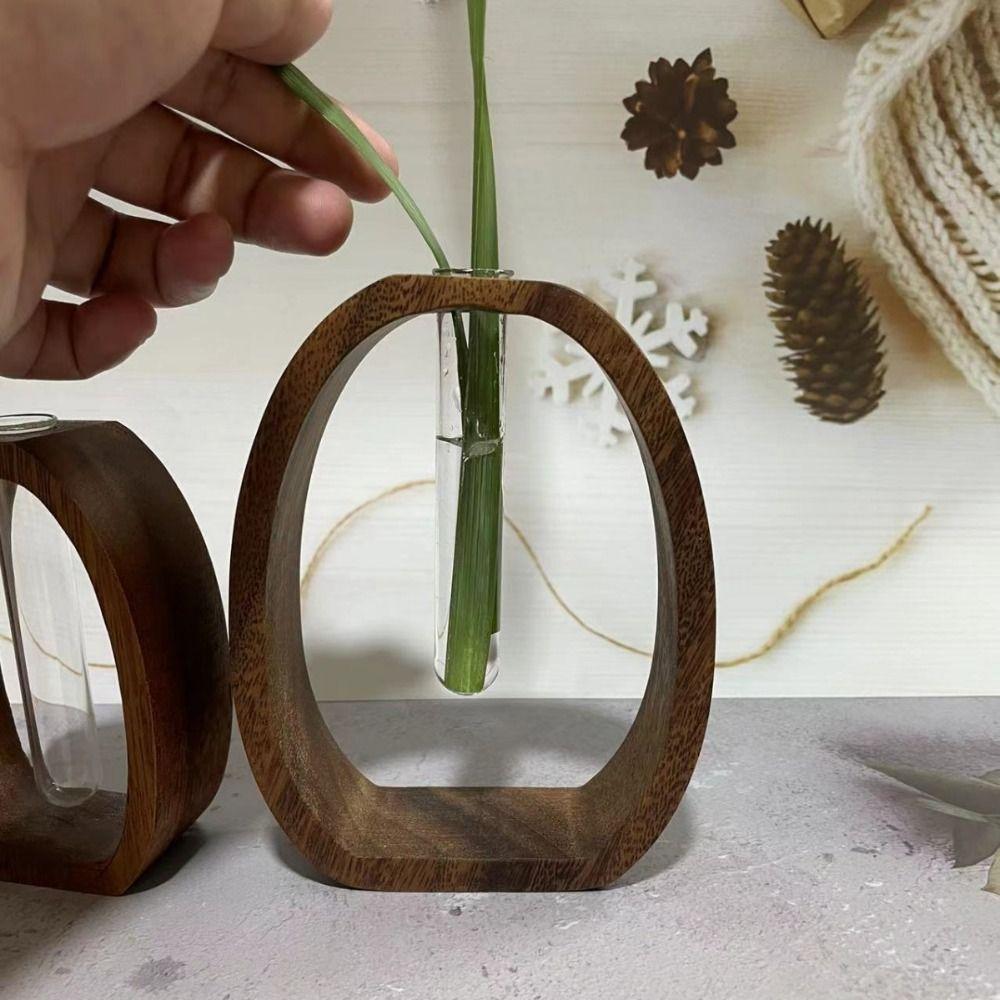 Creative Mini Water-cultured Vase Transparent Plant Flower Stand Flower Arrangement Ornament  Gift