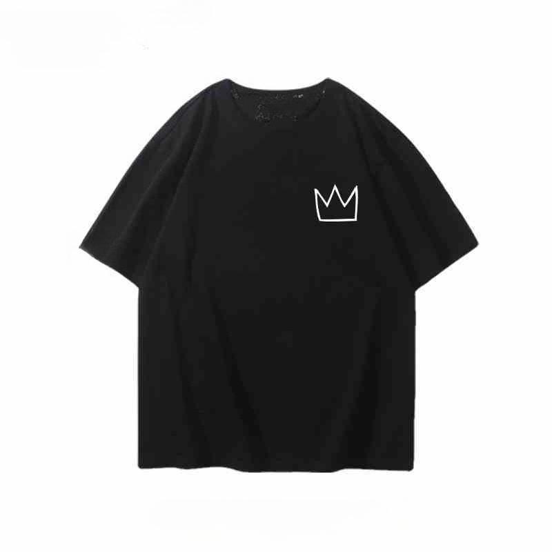 GD Surrounding The Same Short-sleeved T-shirt Boys and Girls Students Teenagers Summer Pure Cotton Loose Casual T-shirt