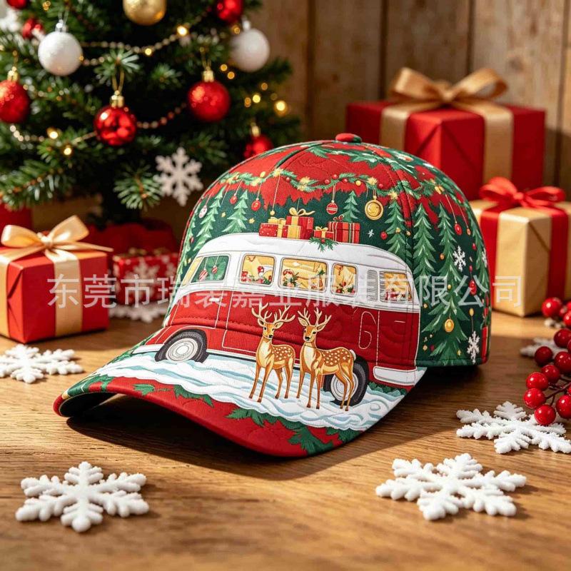 Temu Christmas Printed Baseball Cap Street Accessory Cap Daily Casual Sun Hat