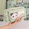Multi Functional Capybara/Panda Pen Bag Large Capacity Nine-Layer Pencil Case Dirt-proof Stationery Bag School Office