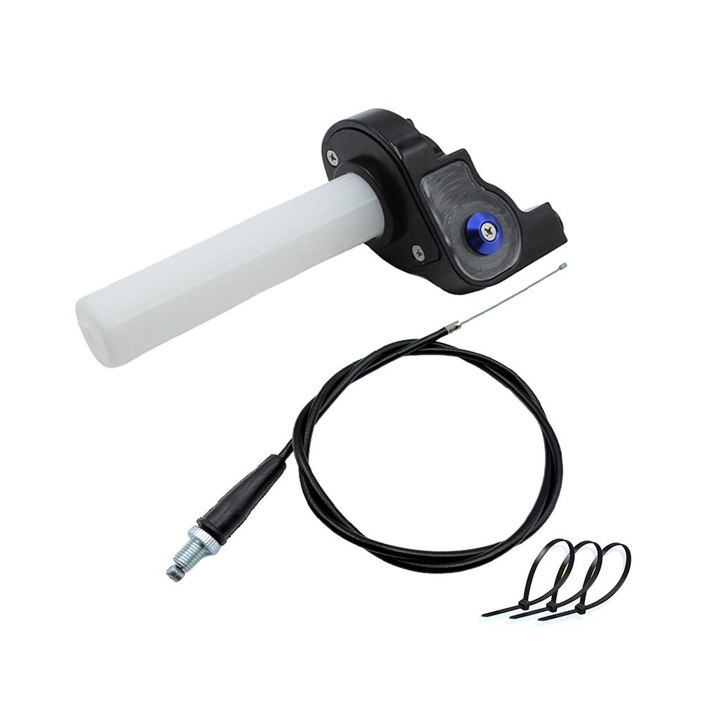 Motorcycle 7/8" 22mm Quick Twist Gas Throttle Handle Grips 1080mm Cable For Dirt Pit Bike Motocross ATV Modified Accessories