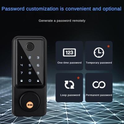 Управление через приложение, дистанционная работа, дверной замок, WiFi, отпечаток пальца, умный замок, для помещения, пароль, замок для деревянной двери