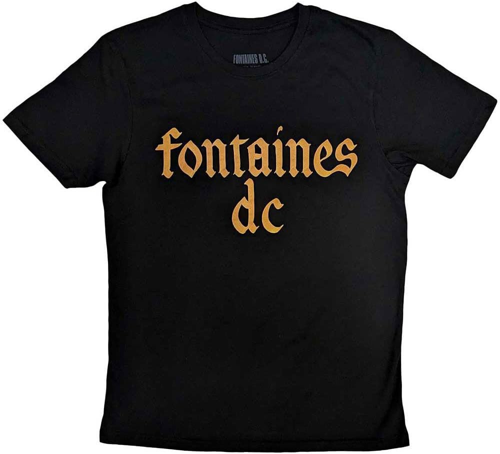 Rock Off officially licensed products Fontaines D C Gothic Band Logo T Shirt