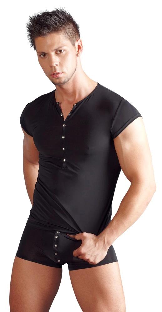 Svenjoyment - Sexy Men's Elastic Boxer Shorts with Penis Buttons XL