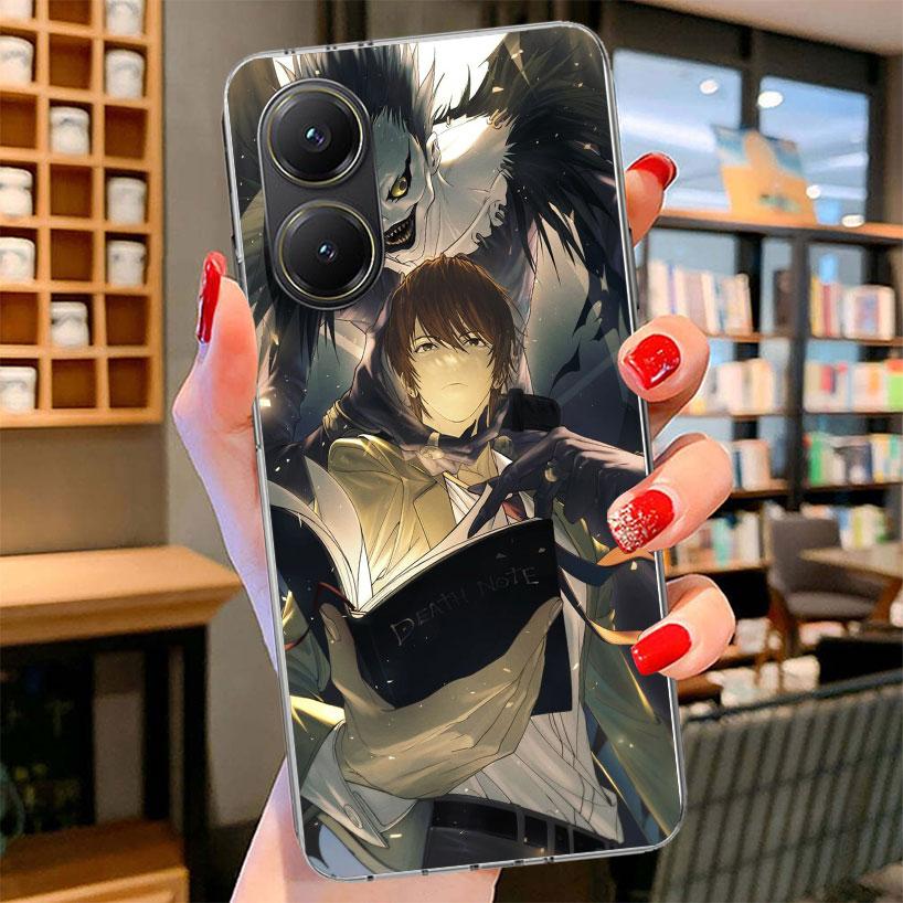 N-Note D-Death Yagami Light Phone Case For Xiaomi Poco F7 Ultra X7 X6 X5 Pro M7 Redmi 15C 15 13C 13 12C 12 10C 10 9A 9C 9T 9 She
