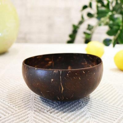 Веганская миска из кокосового дерева, сделанная из натуральной кокосовой скорлупы. Миски для смузи, асаи, Будда-боулы. Деревенские сервировочные миски. Простой способ подачи.