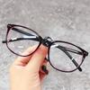 Anti Blue Light Reading Glasses Round Frame Eyeglasses Unisex Black Myopia Glasses Girls Clear Glasses 0 To -350