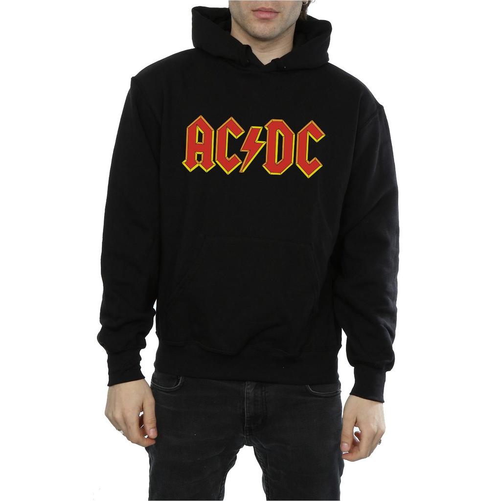 AC/DC Mens Logo Cotton Hoodie