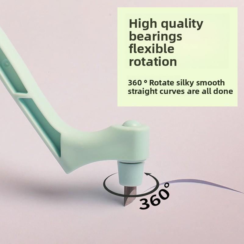 Вращающийся на 360° нож для резьбы Простой ручной нож для резки бумаги Инструмент для резки в офисе DIY универсальный нож