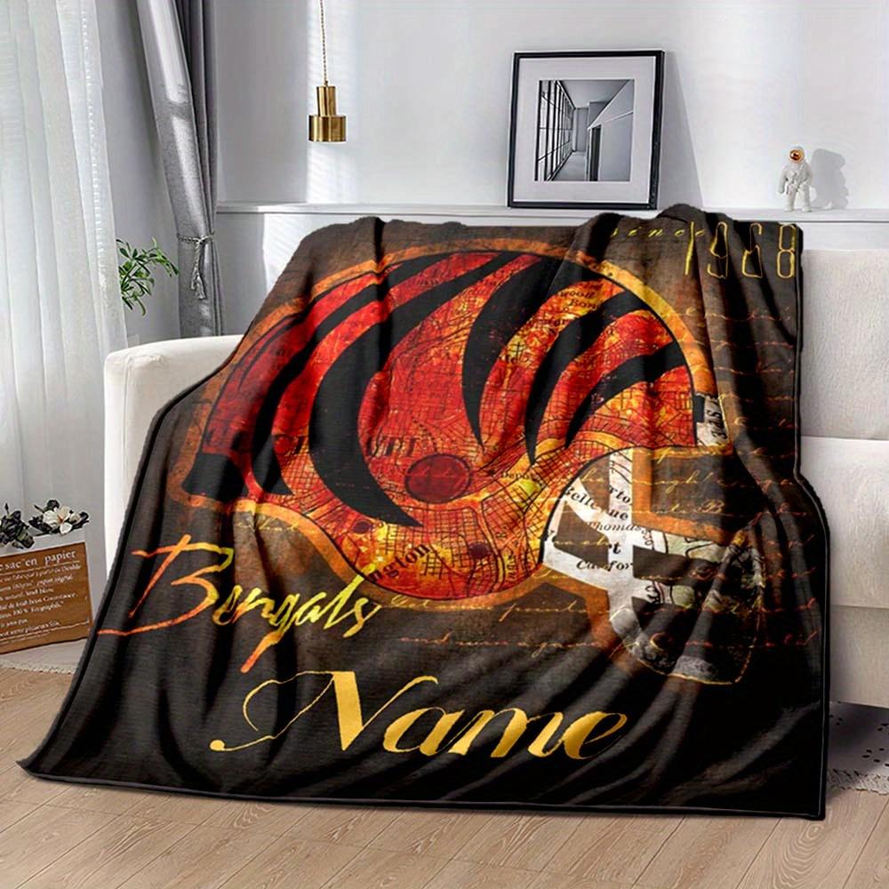 City Rugby Cap Customize Your Name Blanket Warm Comfortable And Soft Blankets Are Suitable For Home Chairs Office Sofas Sofas Office Camping And Gifts