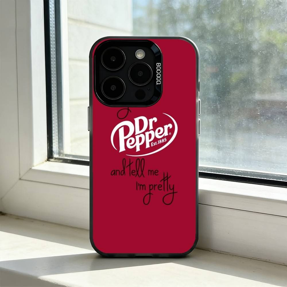Чехол для телефона Dr Pepper C-Cherry Drink Для iPhone 17,16,15,14,13,12,11 Plus,Pro Max,XS, Цветной Серебристый Черный Чехол
