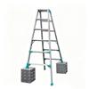 Retractable Straight Ladders Household A-Frame Step Ladders Multifunctional 5/6/7 Step Stools Thickened Aluminum Alloy Ladder