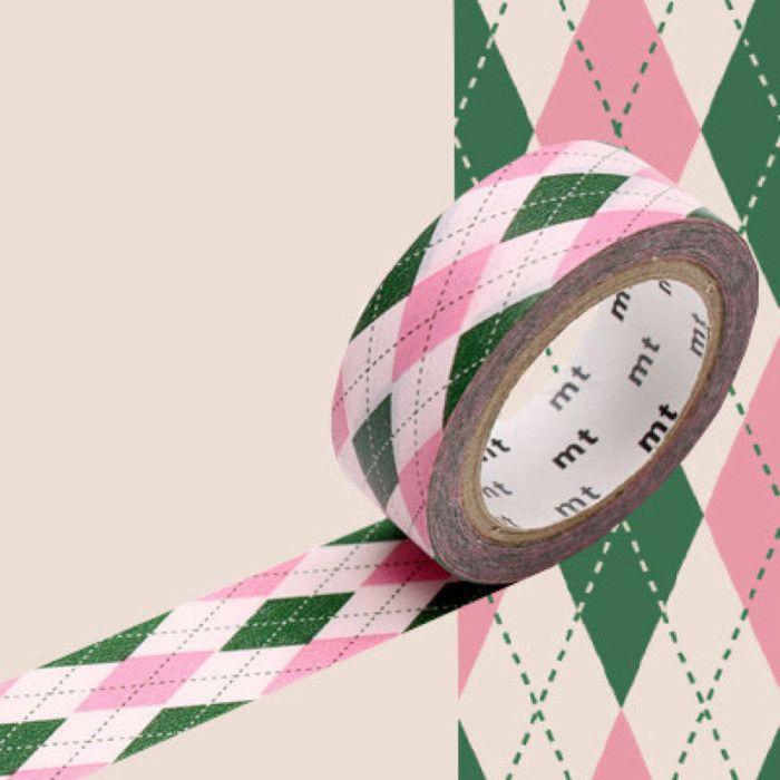 Masking Tape - Masking Tape MT écossais rose/vert