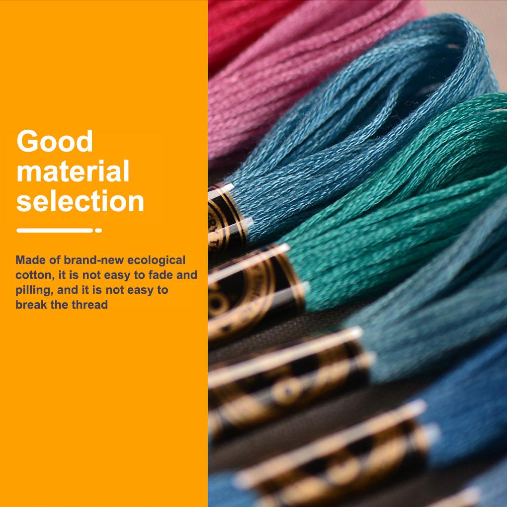 Многоцветные вышивальные нитки для вышивания крестом, рукоделия, стойкие к цвету, не образующие катышков, для квилтинга, шитья, мотки, для изготовления повязок на голову