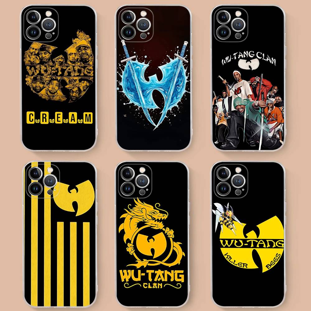 W-wu T-tang Clan Хип-хоп Музыкальная Группа Чехол для Телефона IPhone 16 15 Promax IPhone 14 11 12 High End 13 Pro Силиконовый