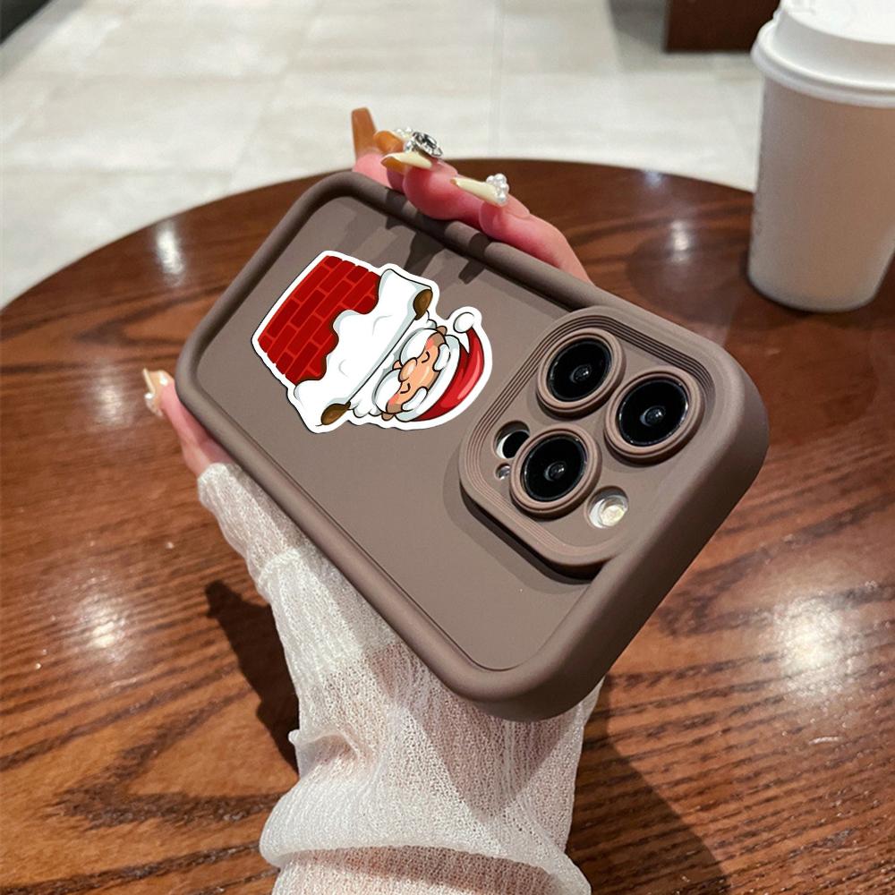 N101 Merry Christmas art Soft Angel Eyes Phone Cases для iPhone 16 15 14 13 11 Pro Max 8 7 6s Plus 12 mini XR XS Max SE Shockproof Cover