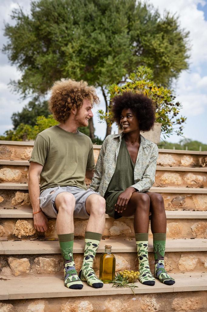 Оливки - разноцветные носки 36-39