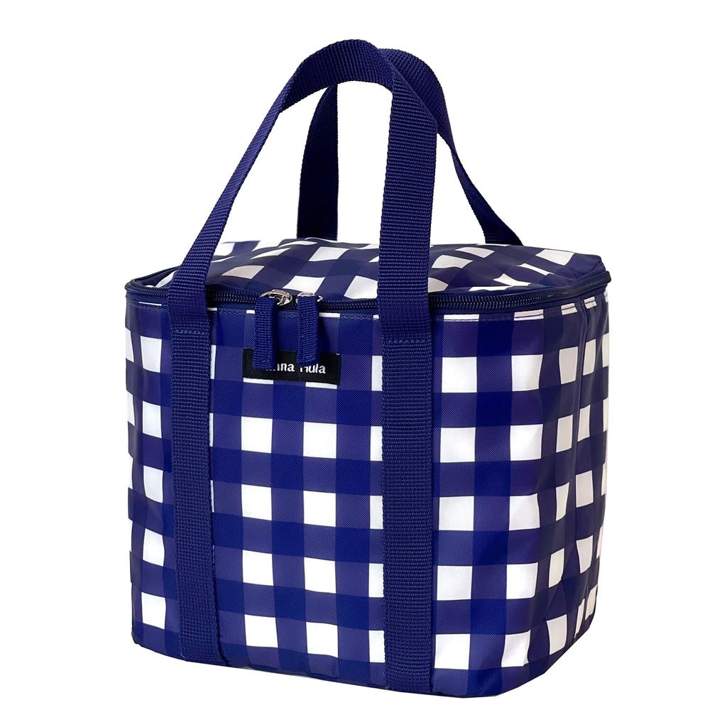 Hannah Hula Shopping Cooler Bag Gingham Navy TNS-WC-GNV