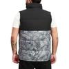 adidas Tiedye Dwn Vest Stay Warm Stand Collar Down Vest Black Gray Colorblock Men's GE9985