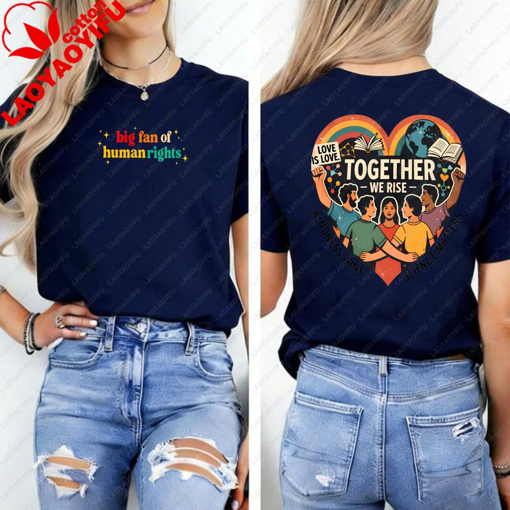 Big Fan of HuUnisex Rights FDT HuUnisex Rights Equality Social Justice Political Protest Shirt Graphic T Shirts Harajuku Y2k Tops