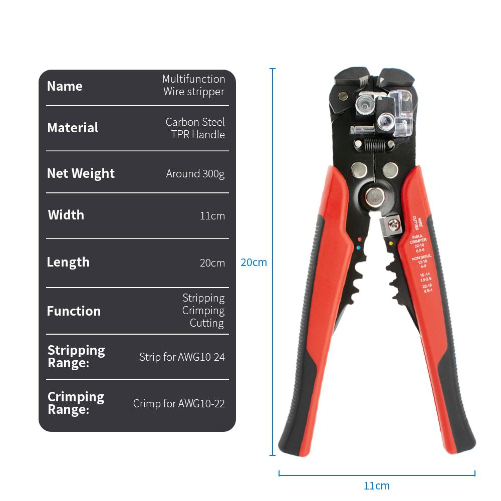 Профессиональные Электрические Плоскогубцы для Проводов Стриппер-Кабелерез Обжимной Инструмент Автоматический Инструмент для Зачистки и Обжима