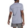 Adidas T Shirts Men's Purple Crew Neck Moderate Straight Fit HZ7277