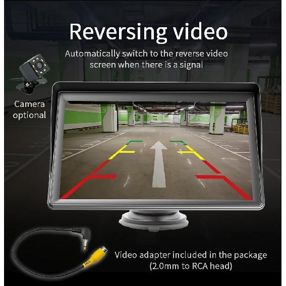 BQCC 7'' Portable MP5 Car Player Wireless CarPlay Android Auto MirrorLink Rear View Camera Bluetooth Multimedia Smart Car Radio