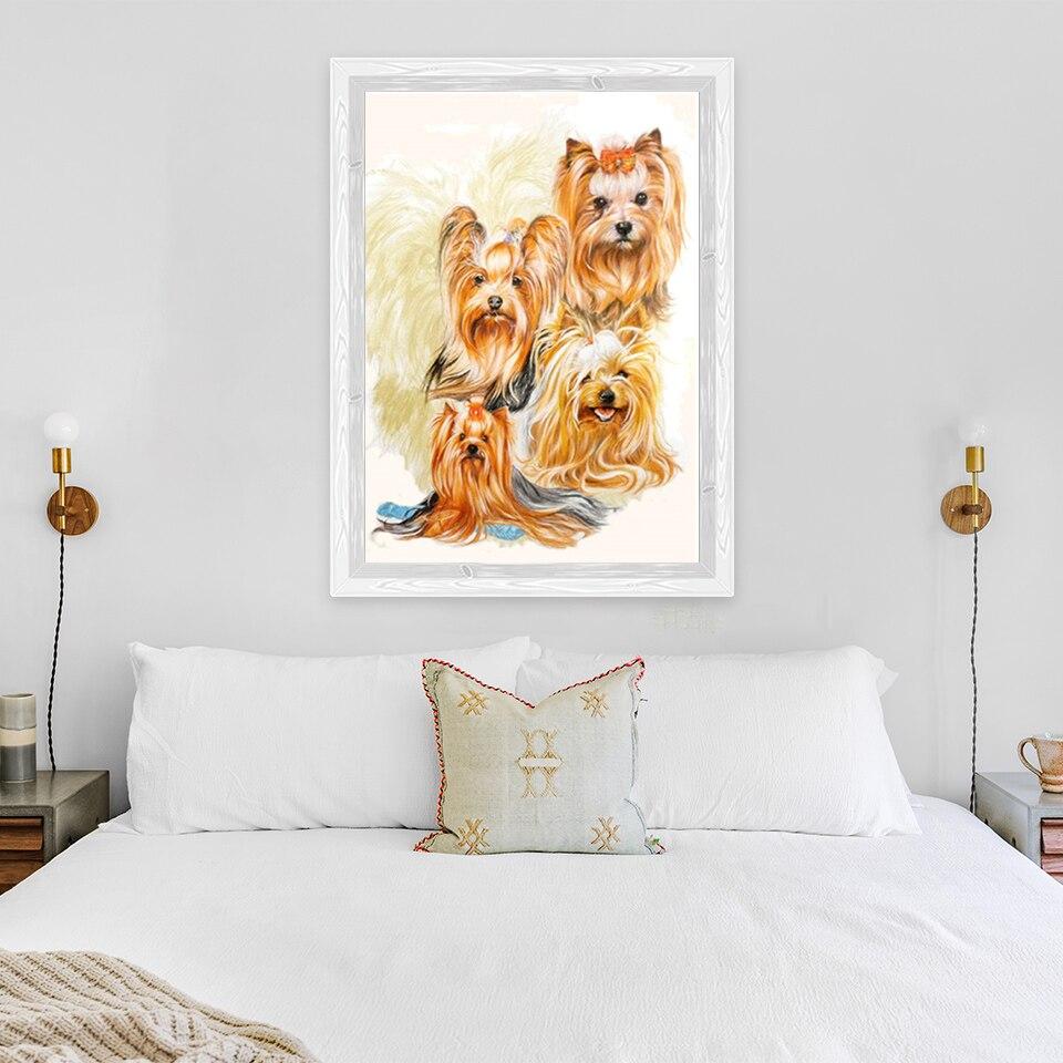 Новый DIY 5D Алмазная вышивка с изображением собаки, вышивка крестиком, пейзаж, алмазная живопись, полная квадратная круглая дрель, мозаика, домашний декор, подарок