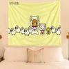 Cute Bear Cartoon Decorative Tapestry Home Wall Decoration Office Living Room Tapestry