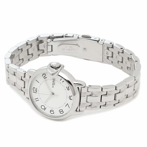Coach Women's Arden Watch, 28mm Quartz, White/Silver, COACH 14503601, A4 Compatible