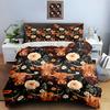 Floral cow motif. Bedding Duvet cover sets Duvet covers Pillowcases gifts (1 * Duvet Cover 2 * Pillowcases, without duvet insert)
