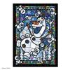 266-piece Jigsaw Puzzle Featuring Olaf Stained Glass from the Gyutto Series [Stained Art] (18.2x25.7cm)