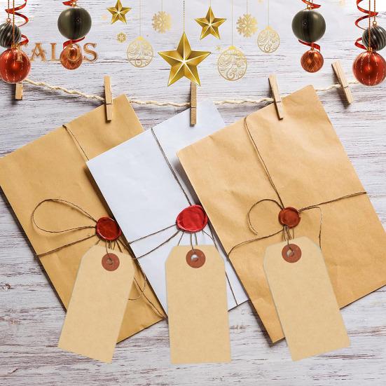 100 шт. бирки для доставки из крафт-бумаги с веревкой пустые картонные бирки с ценой распродажи имя подарочная бирка для ювелирных изделий инвентаризация одежды маркировка