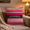 Fashion AALBA RROSA Pillow Case Soft Plush Cushion Cover Double Print and Invisible Zipper for Sofa Home Car Use
