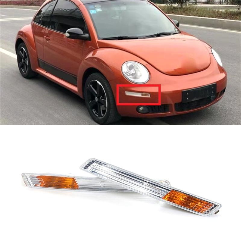 1C0953041R 1C0953041Q Car Front Bumper DRL Daytime Running Lamp Turn Signal Light For VW Beetle 2006-2010-A87Q
