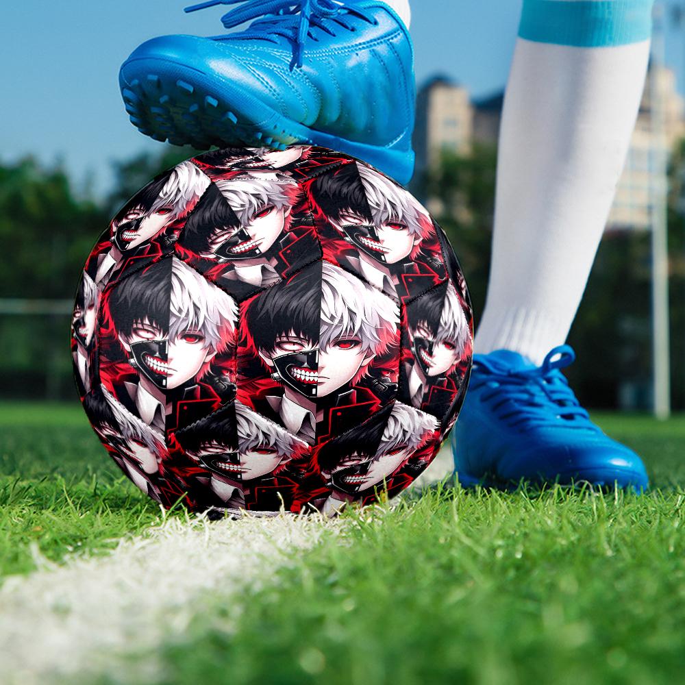 Tokyo Ghoul Kaneki's Struggle Size 5 Soccer Ball,Indoor/Outdoor Suitable for Training Matches Tournaments Practice Games Perfect Gift for Fan