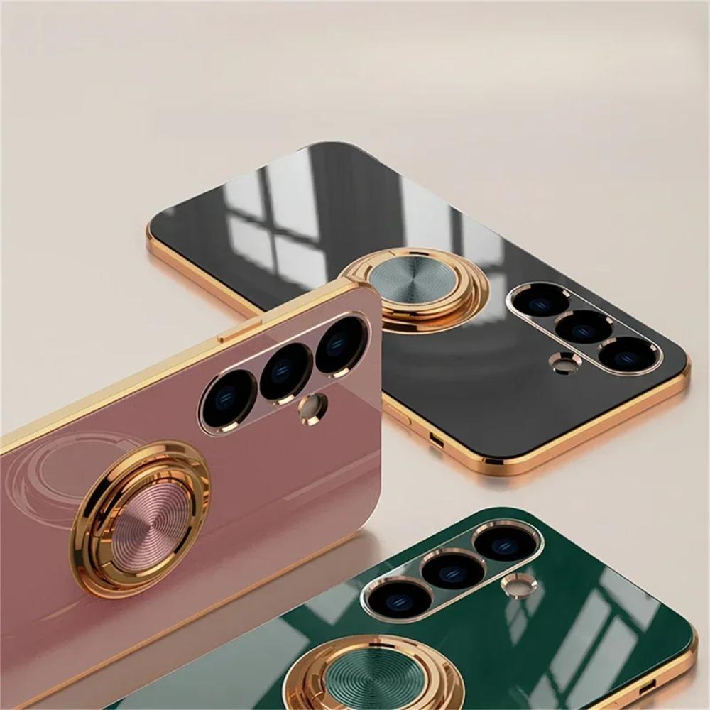 360° Вращающийся Магнитный Держатель-Кольцо Чехол Для Samsung Galaxy S26 S25 Edge S24 S23 FE Plus Ultra Защита от падения