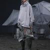 adidas Originals X Hamcus Collaborative Capsule Collection, пуловер с высоким воротником и завязками, свитшот, мужские топы, славно-серый HY6365