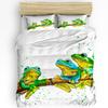 Пододеяльник Frog Love Комплект постельного белья для двуспальной кровати Домашний текстиль Покрывало для одеяла Наволочки Комплект постельного белья для спальни (Нет листа)