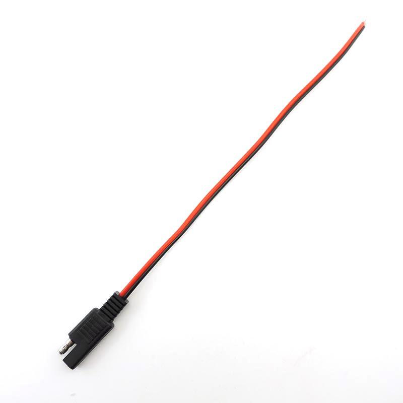 2-контактный 30 см 10A 18AWG соединительный кабель питания SAE автомобильный удлинитель медный кабель SAE быстроразъемный шнур солнечной панели
