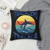 Чехол на декоративную подушку Tralalero Tralala Декоративная подушка Итальянский мем про мозговую гниль Оригинальный чехол для подушки