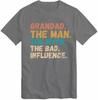 Grandad The Unisex The Myth Tshirt Best Gift For Grandfather Christmas Tee Top