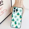 Чехол с узором кактуса для iPhone 11 12 13 14 16 15 Pro Max Mini X XS Max XR Plus Чехол