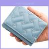 Simple Heart Embroidered Pu Short Wallet With Card Slots For Daily Use