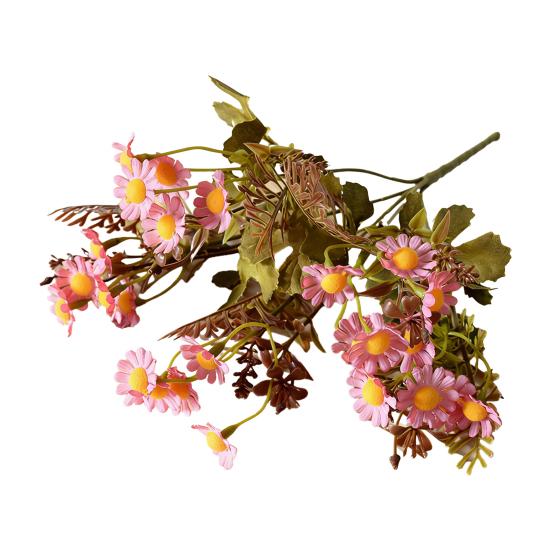 5 Stems Artificial Flowers UV Resistant Fake Wildflowers Faux Floral Arrangements for Wedding Indoor Ourdoor Home Garden Decoration