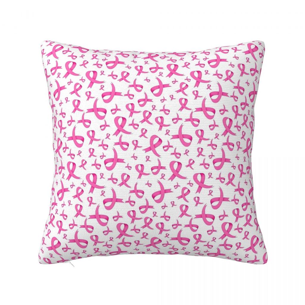 Football Breast Cancer Awareness Support Pillow Covers Car Cushion Cover Cute Pillowcase 4040