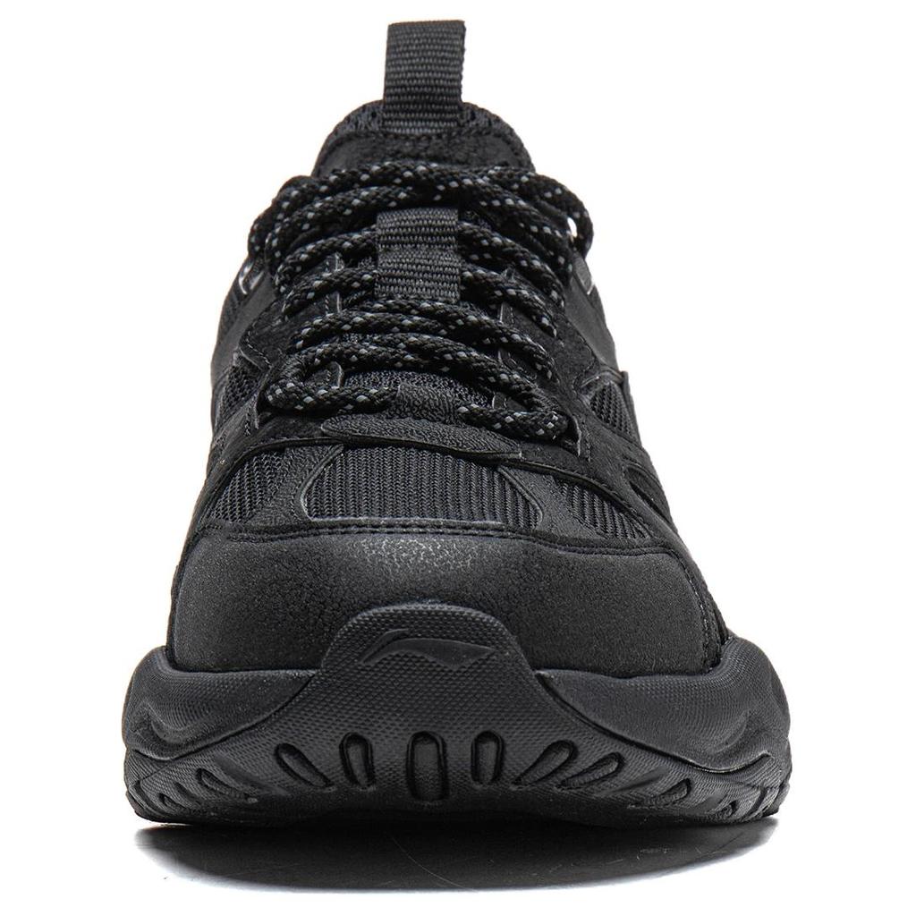 Li-Ning Чайка Минималистичные Удобные Прочные Легкие Низкие Папины Кроссовки Мужские кроссовки Черные AGCW201-2