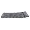 Grey Camping Sleeping Pad Ergonomic Design Foot Press Inflation Waterproof Nylon Sleeping Mat for Ca