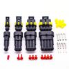 1/2/3/4 Pin Waterproof Connector Kit 300V 12V Waterproof Design Wire Harness Plug Male And Female Pair